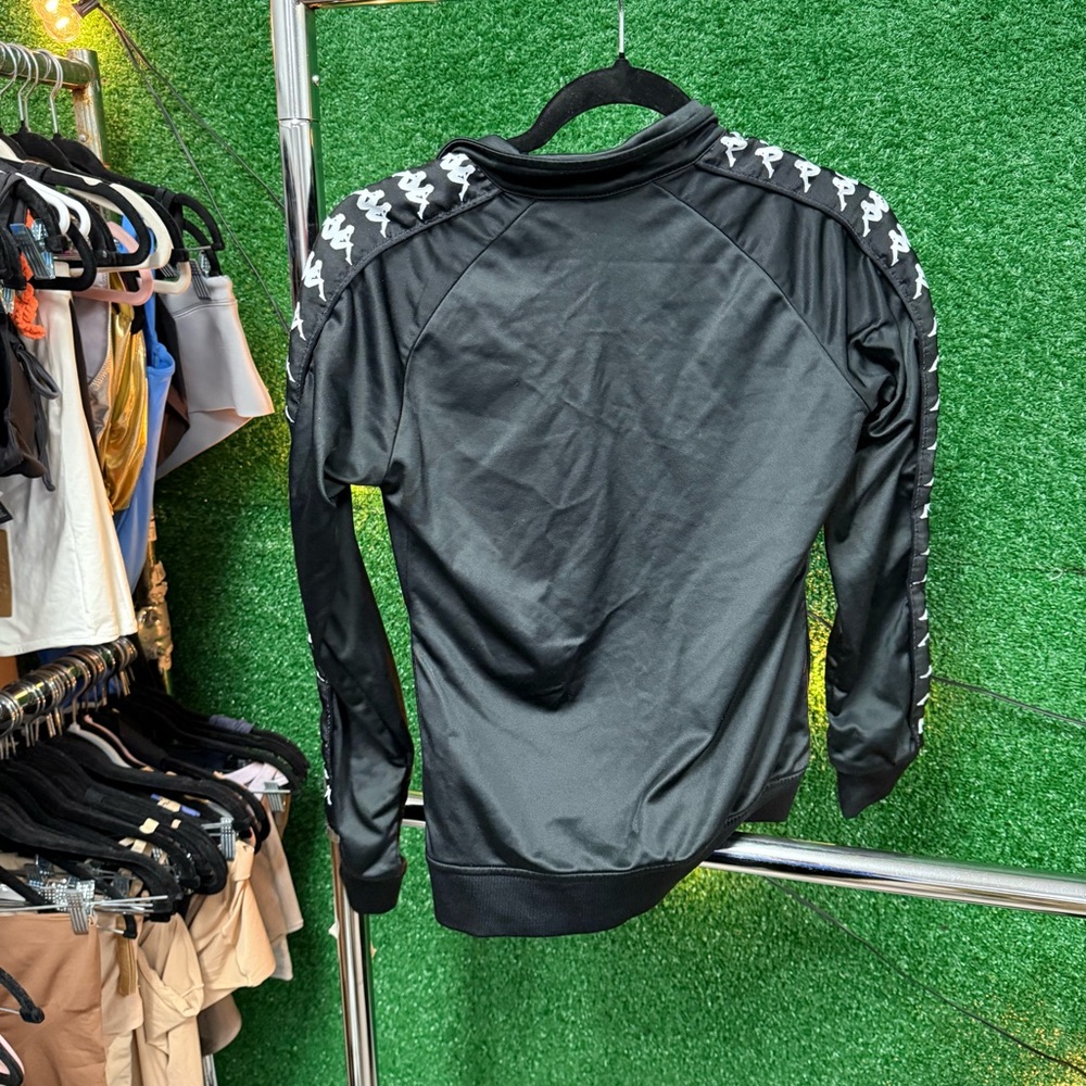 Kappa Black Track Jacket with Logo - Picture 3 of 3